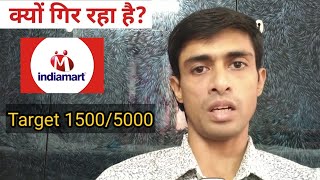 Why Indiamart share falling today reason  Debraj Paul 💎 [upl. by Lezirg]