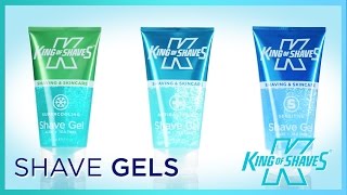 Shave Gels Range  King of Shaves [upl. by Eberhart]