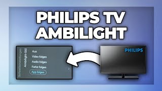 Philips TV Ambilight einstellen  Tutorial [upl. by Llesig]