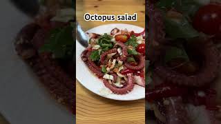 Octopus salad food delicious cooking homemade [upl. by Remark]