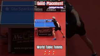 Good Placement Backhand Drop Shot worldtabletennis pingpong tabletennisplayer sports tenismeja [upl. by Olivann]