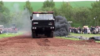 Tatra 813 8x8 Truckpulling Oberlungwitz  Schwarzrauch  SMOKPower [upl. by Sairahcaz793]