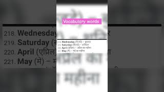 Vocabulary words english educational educationalvideo education shorts [upl. by Able]