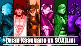 UMvC3 FT 10  Brian Kasugano vs SOALinj [upl. by Vevine]