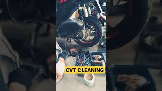 AEROX CVT CLEANING  shorts shortvideo short motorcycle aerox life [upl. by Oicnaneb]