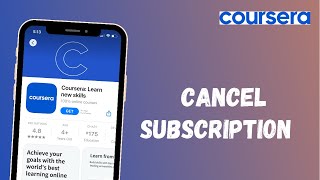 How to Cancel Subscription in Coursera  COURSERA App [upl. by Henigman]