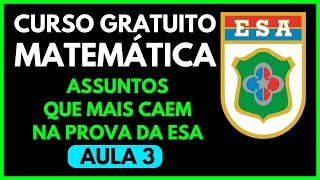 ESA  CURSO GRATUITO  ASSUNTOS QUE MAIS CAEM  CONDUTA MILITAR  AULA 3 [upl. by Porush]