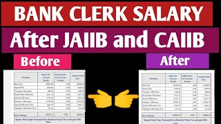 BANK CLERK Salary after JAIIB and CAIIB  JAIIB  CAIIB [upl. by Roux845]