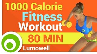 1000 Calorie Fitness Workout [upl. by Garrek612]