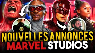 LES RÉVÉLATIONS des NOUVELLES ANNONCES MARVEL STUDIOS Captain America 4 Daredevil Ironheart [upl. by Zeena]