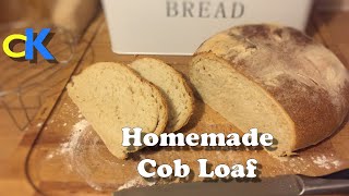 How to make Bread  Homemade Crusty Cob Loaf [upl. by Yrome]