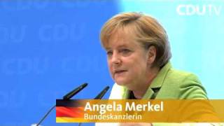 Angela Merkel zur Bundestagswahl quotDas Ziel fest im Blickquot [upl. by Eseuqram230]