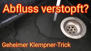 Genialer Klempner Trick Verstopften AbflussSiphon DAMIT frei bekommen und reinigen 💥 Anleitung [upl. by Evvy410]