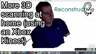 ReconstructMe  3D Scanning using an Xbox Kinect [upl. by Airamak384]