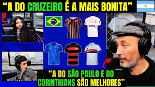 ARGENTINOS ELEGEM A CAMISA MAIS BONITA DOS CLUBES BRASILEIROS quotGOSTO DA DO FLAMENGO DE 2019quot [upl. by Aihsotal]