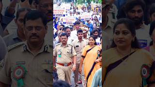 Cyber Awareness Walkthan  Ap Home Minister Anitha  CP Rajashekhar Babu IPS police ApSmartNews [upl. by Arotak839]