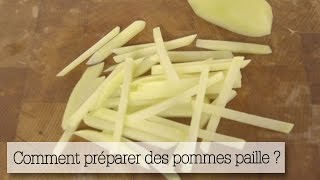 Faire des pommes paille  la technique en une minute [upl. by Resneps159]