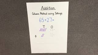 Addition 2  Column Method with Jottings [upl. by Yesrod]