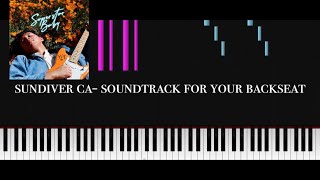 Sundiver Ca Soundtrack for your backseat tiktok viral song piano tutorial by SaltareAd [upl. by Roslyn]