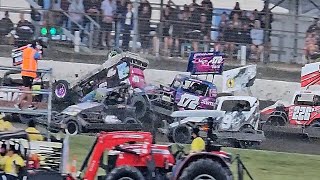 Stratford Speedway  New Zealand Stockcars 2024 Finals  13124 [upl. by Mutua278]