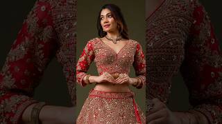 Letest trendy beautiful lehenga Red Zariwork Net Readymade Lehenga [upl. by Arada790]