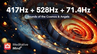 417Hz  528Hz  714Hz  TRIPLE HEALING FREQUENCIES  Wipes out Negative Energies  Positive T [upl. by Rici233]