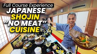 Japanese NoMeat Full Course Dinner Experience  Shojin Ryori amp Shukubo Temple Stay [upl. by Sapers]