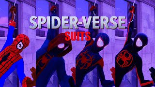 All Miles SpiderVerse Suits  SpiderMan Miles Morales PC [upl. by Orling]