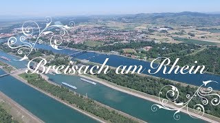 Überflug Rundflug Rhein Breisach Freiburg Mai 2017 in 4K Qualität [upl. by Atil]