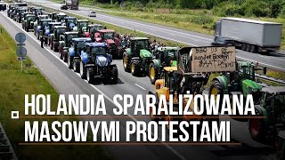 Holandia sparaliżowana masowymi protestami W sklepach brakuje podstawowych towarów [upl. by Talich]