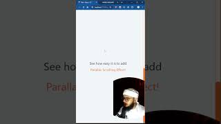 How to add Parallax Scrolling effect in React Project with Raw CSS shorts codingtutorial [upl. by Liban]