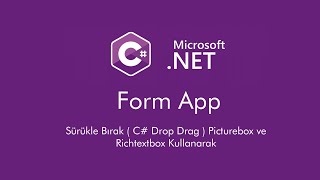 C Form App Sürükle Bırak  C Drop Drag  Picturebox ve Richtextbox Kullanarak [upl. by Kanya]