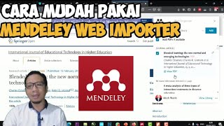 Tutorial Mendeley 7 Cara Menggunakan Plugins Mendeley Web Importer [upl. by Shelton]