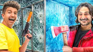 100 Layers of BULLETPROOF GLASS vs ICE [upl. by Roselani]