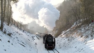 50 3501 mit sieben Schnellzugwagen in der Steigung  41 1144 [upl. by Ottie]