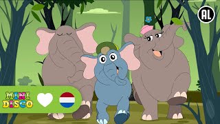 DAAR KOMT EEN OLIFANT  Kinderliedjes  Liedjes voor Peuters en Kleuters  Minidisco [upl. by Herries]