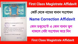 First class magistrate affidavit for name change  Affidavit for name correction Affidavit [upl. by Sibyls]