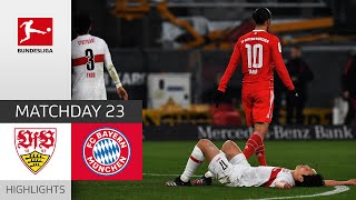 VfB Stuttgart  FC Bayern München 12  Highlights  Matchday 23 – Bundesliga 202223 [upl. by Sinnoda]