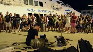 DAMAT  STREET TECHNO  IBIZA VLOG damatdrummer [upl. by Dymoke855]