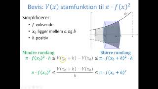 Integralregning  Bevis Vx  π·fx2 [upl. by Drapehs]