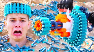 Nerf War Million Subscribers Battle 1 [upl. by Dunton]