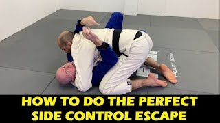 How To Do The Perfect BJJ Side Control Escape by John Danaher [upl. by Imoian]