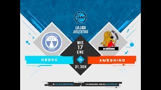 LaLigaArgentina  17012018 Oberá Tenis Club vs Ameghino [upl. by Nosreme]