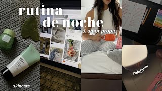 MI RUTINA DE NOCHE RELAJANTE amor propio selfcare leer journaling skincare [upl. by Grearson840]