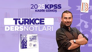 23 KPSS Türkçe  Cümle Türleri  Kadir GÜMÜŞ  2025 [upl. by Rasec723]