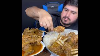 ASMR EATING SPICY CHICKEN CURRY🔥 BASMATI RICE  shorts mukbangnasmreating mukbangasmr asmr [upl. by Sherburn]