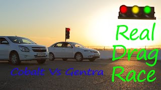 Drag race Cobalt vs Gentra lacetti tashkent узбекистан [upl. by Sergias]