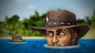 John Marston cant swim SFM [upl. by Oynotna]