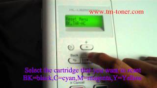 How to reset toner cartridges for brother HL L8350CDWT HL L8250CDN HL L8350CDW [upl. by Jeffry793]