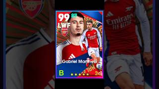 How To Train Gabriel Martinelli Max level in efootball 2025 efootball pes martinelli shorts [upl. by Eniowtna]